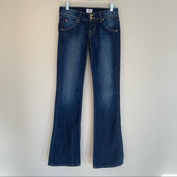 HUDSON Jeans Signature Bootcut Flap Pockets Jeans Size 26 Perfect Denim Long - Picture 13 of 13